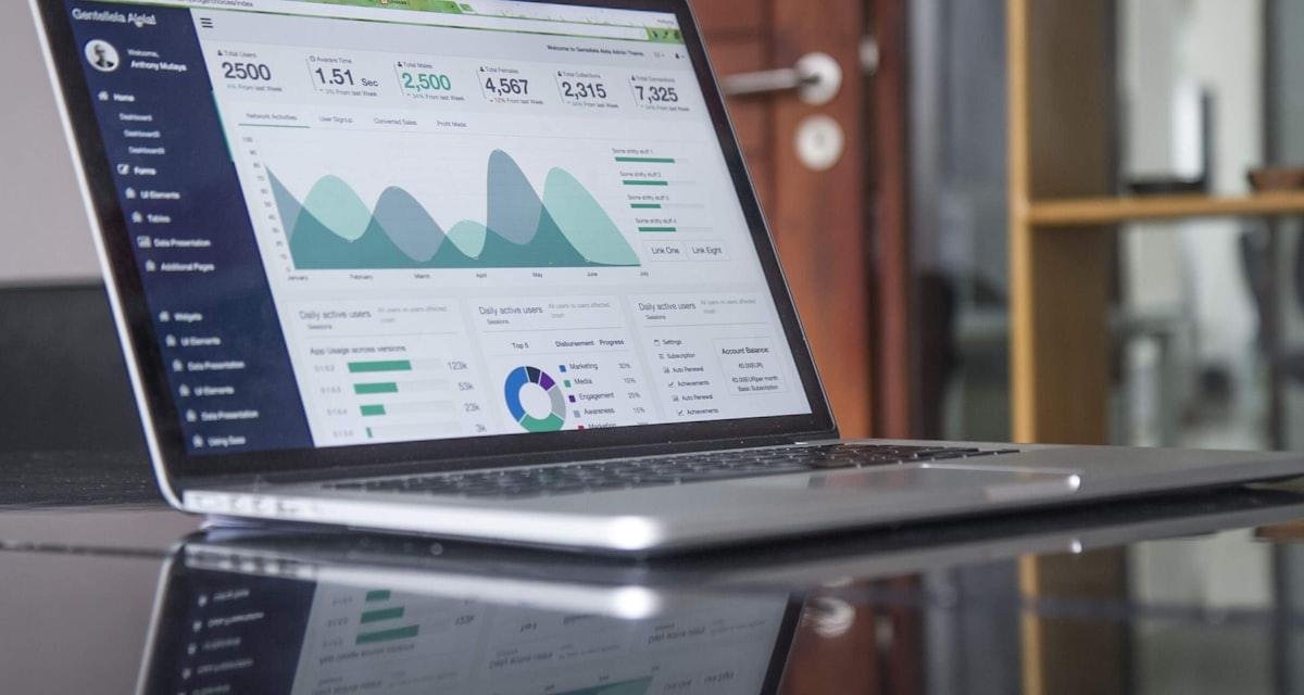 Analytics dashboard showing search traffic distribution in 2026